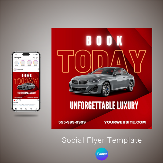 Premium Editable Car Rental Social Flyer | Car Rent Post Social Media 0003