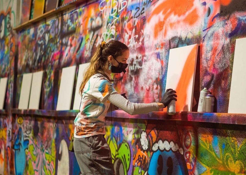 BYOB Spray Paint 'n' Sip at Studio W.I.P. Chicago