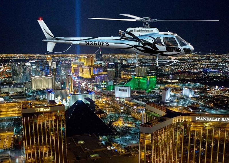 Las Vegas Helicopter Night Flight and Optional VIP Transportation