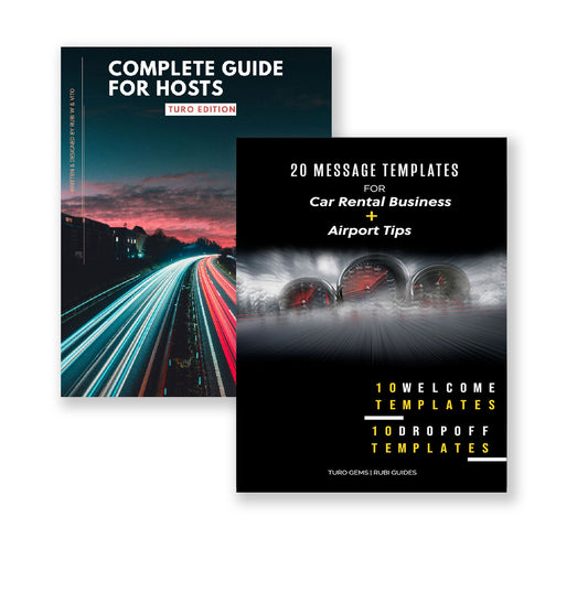 Complete Guide for Hosts Turo Edition & 20 Message Templates | Bundle Pack